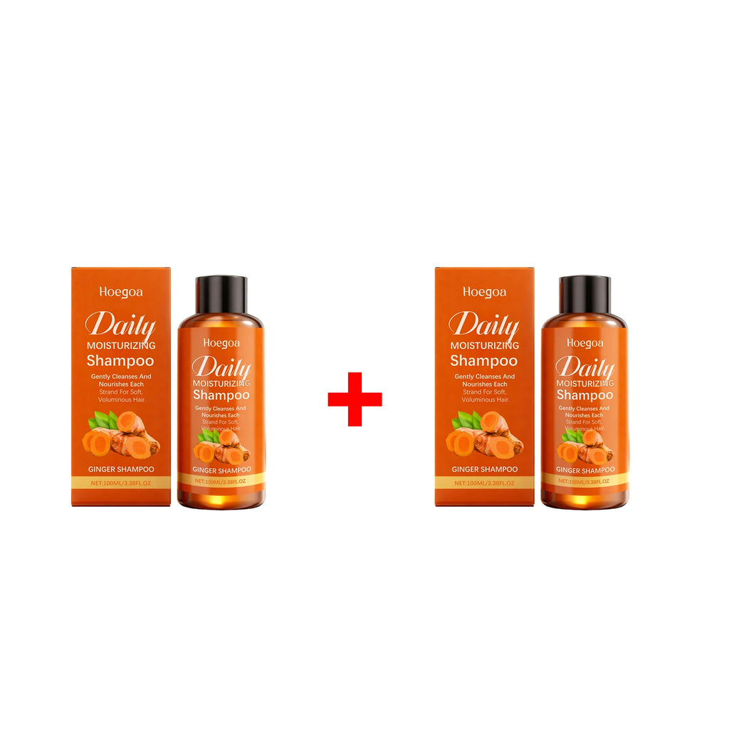 HOEGOA Ginger Shampoo & Conditioner – Hair Loss & Regrowth Ginger Hair Care Set Oasis Select 2PCS Shampoo