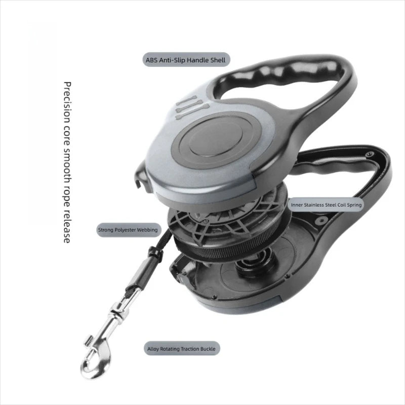 3m 5m Dog Leash for Small Dogs Cat Automatic Retractable Durable Nylon Lead Puppy Outdoor Travel Walking Hiking Traction Rope Oasis Select
