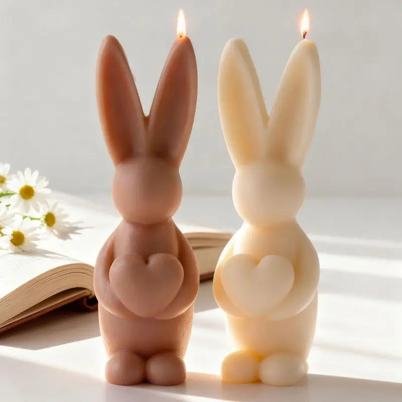 DIY Easter Bunny Egg Silicone Candle Mold for Handmade Aroma Gypsum Epoxy Resin Soap & Candle Making Supplies Oasis Select