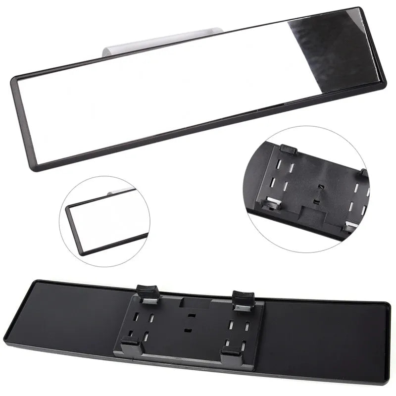 Universal 300mm Panoramic Curve Convex Interior Clip On Rear View Mirror Oasis Select