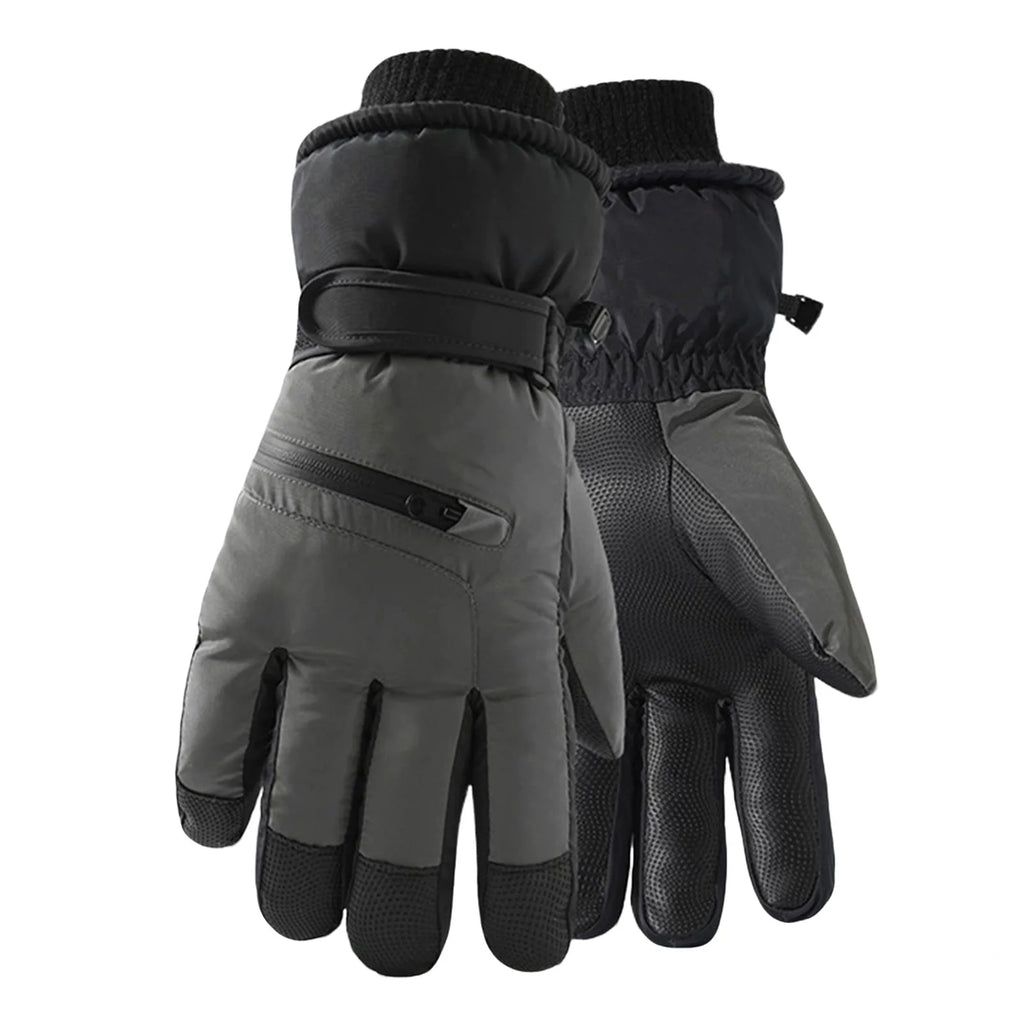 Unisex Thermal Ski Gloves | Fleece-Lined Touchscreen Winter Gloves