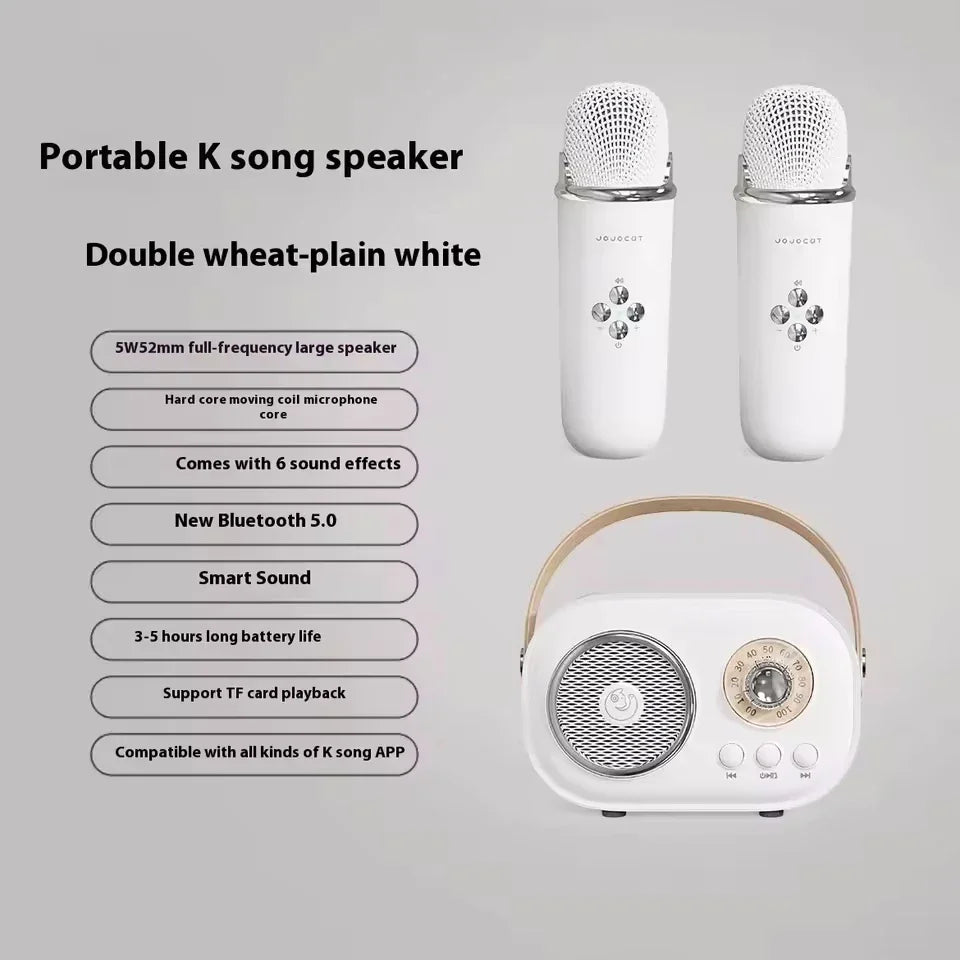 Portable Karaoke Bluetooth Speaker & Wireless Microphone | FM