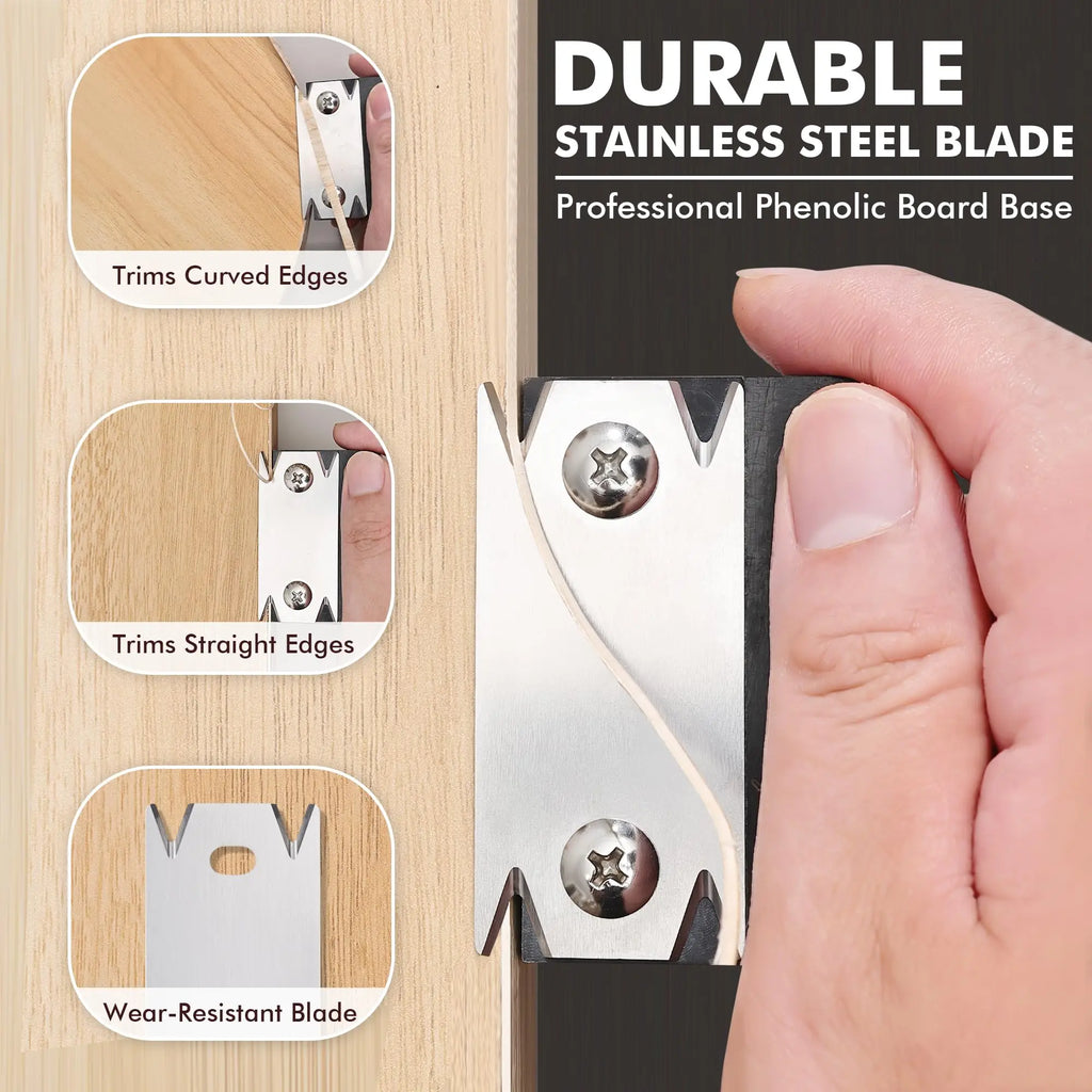 Trimmer Wood Chamfering Fillet Scraper Board Deburring Tool Trimming knife Woodworking Edge Corner Planer Specialty Edge Banding Oasis Select