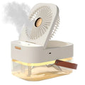 2-in-1 Portable Fan & Spray Humidifier – USB Desktop Cooler
