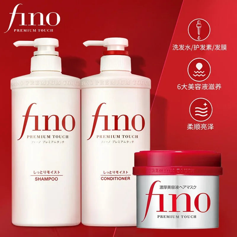 Fino Shampoo, Conditioner & Hair Mask – Frizz & Oil Control Hair Care Set Oasis Select