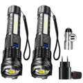 KDULIT LED Tactical Flashlight – 2300 Lumen, Zoom, USB Rechargeable