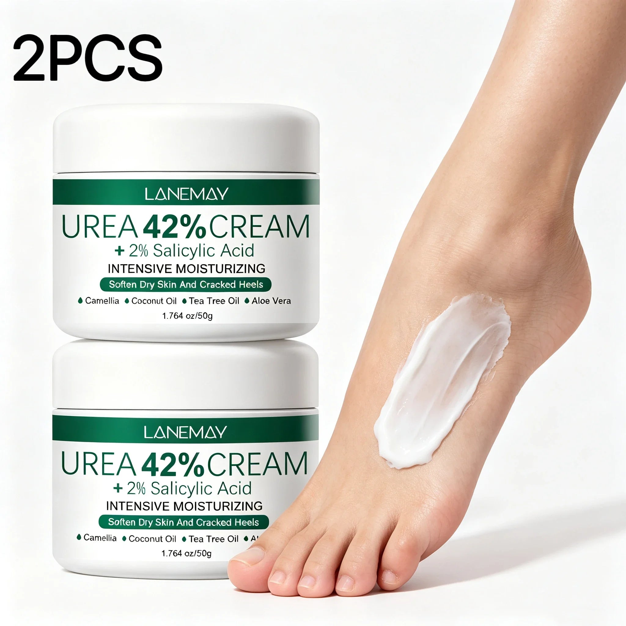 2-Pack 42% Urea & Salicylic Acid Hand & Foot Cream | Deep Moisture