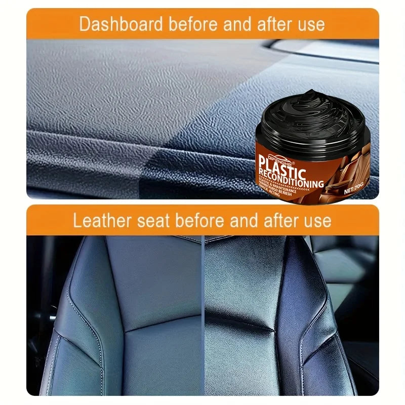 Car Plastic Restorer Crystal Wax – Dashboard & Trim Polish Car Trim Restorer Oasis Select