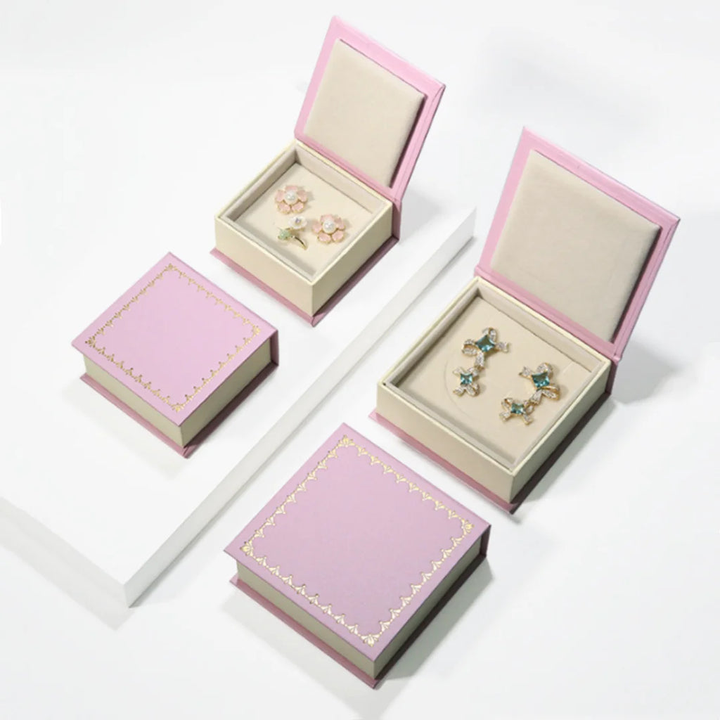 Creative Flip Cover Book Shaped Jewelry Box Earrings Ring Necklace Storage Case with Sponge Women Portable Travel Jewelry Holder Oasis Select