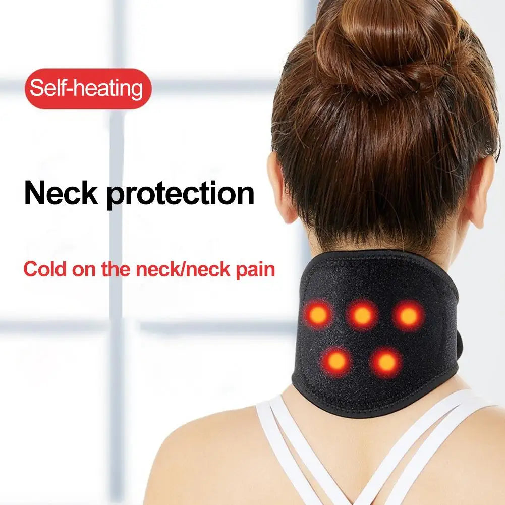 Magnetic Neck Brace Soft Neck Brace with 5/7/9 Magnets Self Heating Neck Support Protector Neck Warm Sleeve for Neck Pain Relief Oasis Select