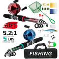 Beginner's Fishing Rod Set 1.8m lure rod, soft and hard bait, fishing hook line, complete set of fishing gear Oasis Select 6