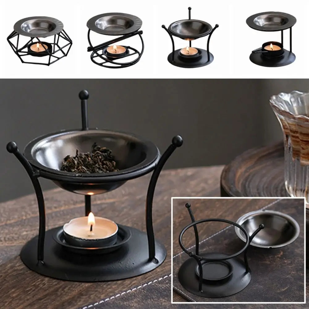 Polygon Metal Essential Oil Warmer & Aromatherapy Burner
