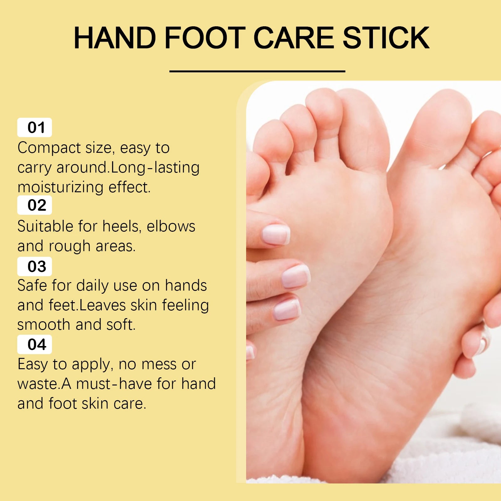 Hand Foot Moisturizing Stick Anti-Cracking Feet Exfoliating Removal Dead Skin Smooth Soft Skin Hand Feet Nourishing Care Balm Oasis Select