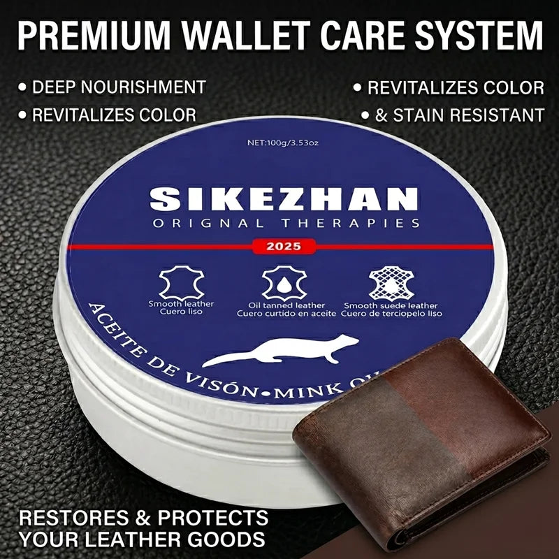 Premium Leather Care Paste Wallet Conditioner And Restorer Nourishing Cream Polish For Genuine Leather Bags Maintenance Supplies Oasis Select
