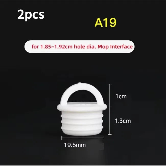 2pc White Mop Bucket Drain Stopper Round Bucket Scupper Drain Holes Plugs with handle Outfall Cover For Bathroom Kitchen Tools Oasis Select A19