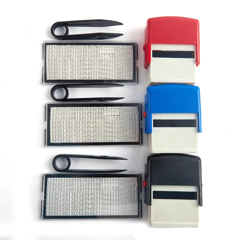 DIY Custom Self-Inking Rubber Stamp Kit – Letters & Numbers