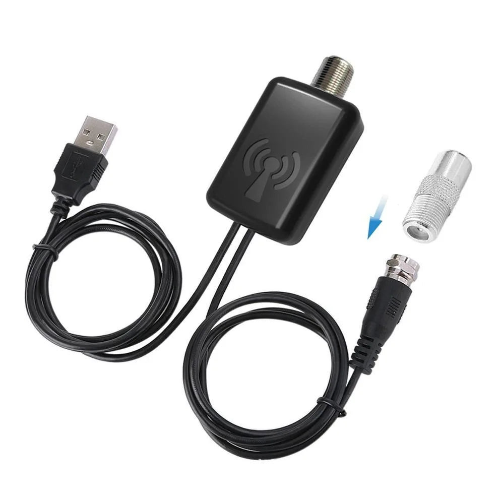 Cross-border e-commerce digital TV cable antenna signal intensifier DVB-T2 Oasis Select black