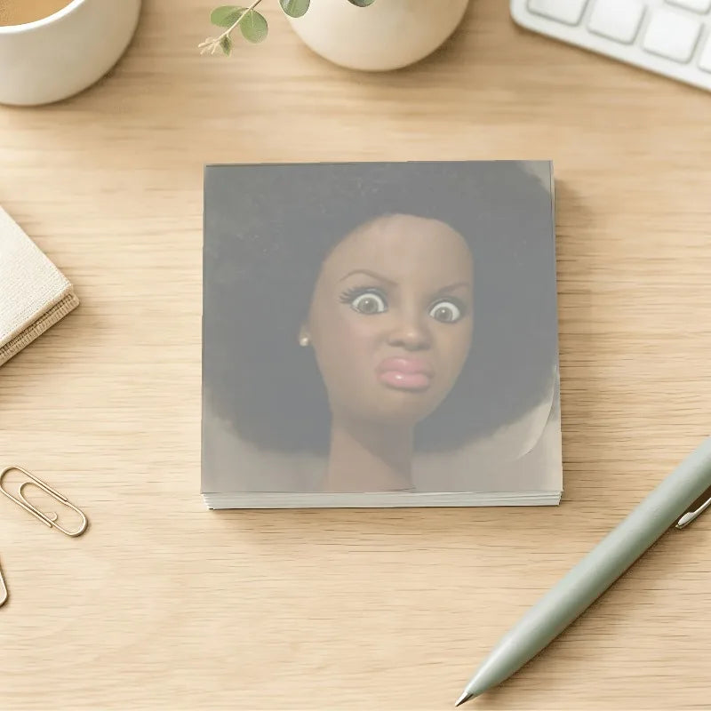 50/150Sheets Paper Curly Hair Character Notepad, Humorous Angry Face Memo Notebook for School Study Plan, Office Reminder Oasis Select