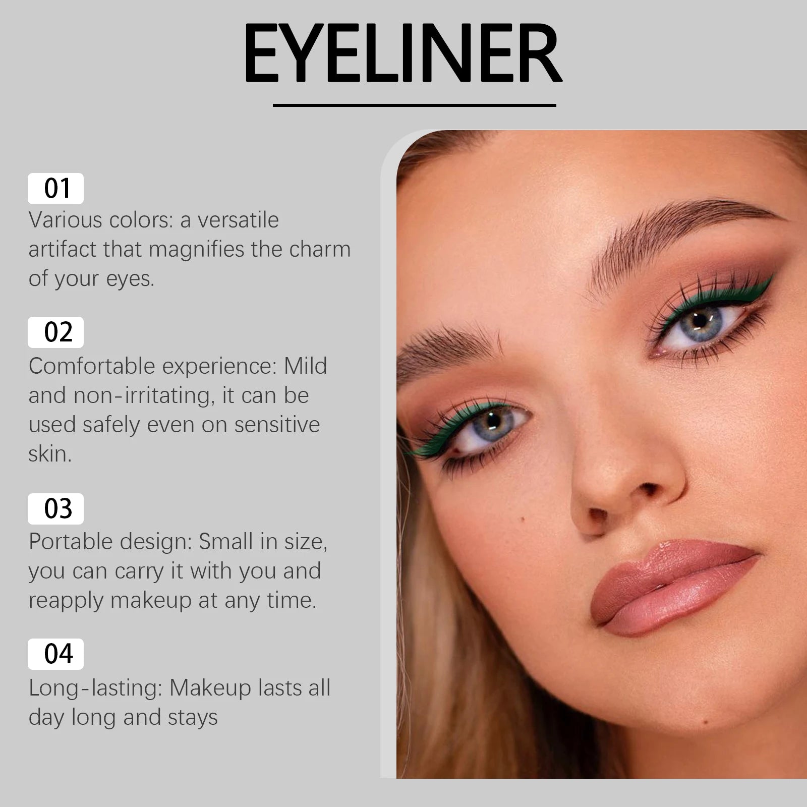 Magnifying Charm Colored Eyeliner Pen: Antioxidant Enhances Skin Barrier Strengthens Skin Resistance Reduces Eye Irritation Oasis Select