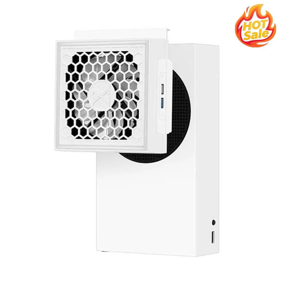 LED Cooling Fan Cooler 3 Gears Adjustable 5V 2.4A Light Strip 7 Lighting Modes Decoration Gaming Accessories for Xbox Series S Oasis Select