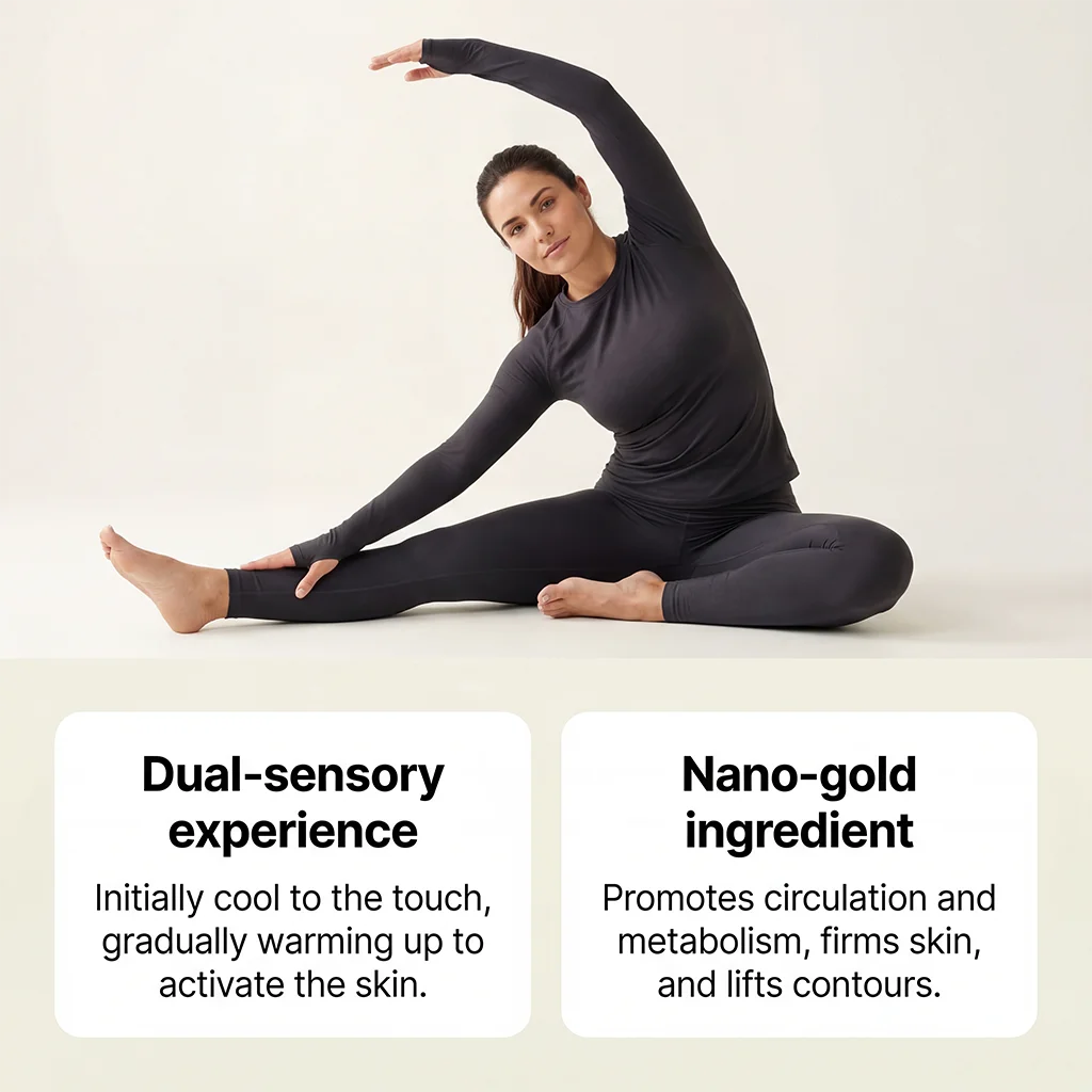 Gold Firming Body Massage Gel Improve Flabby Skin Promote Metabolism