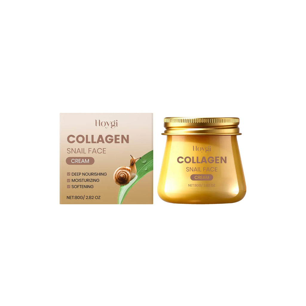 Anti-Aging Collagen Snail Elastic Moisturizing Face Cream – Enhances Skin Elasticity Improves Dryness Sagging Skin Care Cream Oasis Select 80g boxed