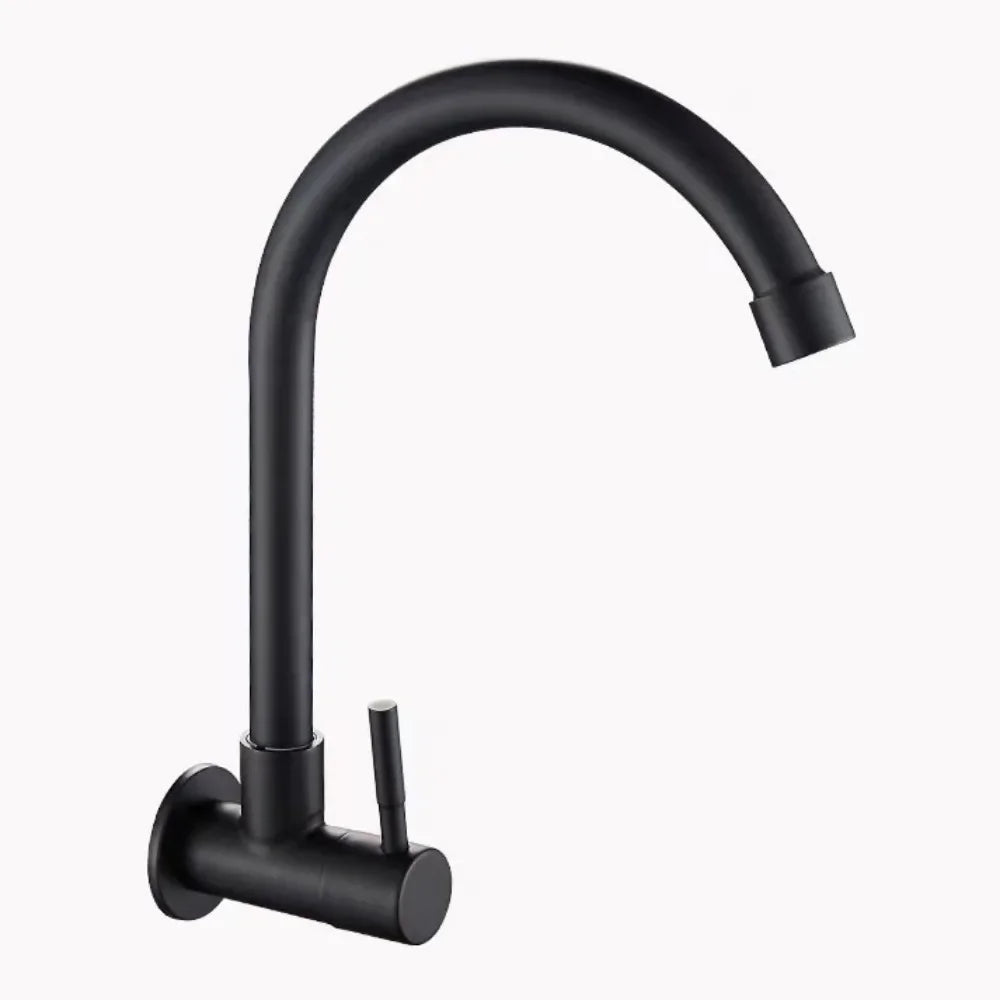 Universal Plastic Kitchen Faucet Rotating Black Single Cold Water Taps Single Handle Flexible Water Tap Nozzle Tap Sink Oasis Select C