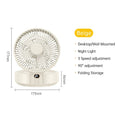 URGGU 4000mAh Rechargeable Fan – Remote, Wall Mount & Nightlight