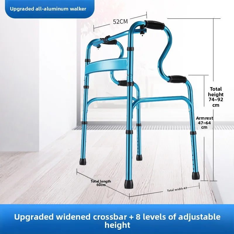 Multi-functional Solid Elderly walker Assisted walker Four-legged disabled walker Fractured double crutches Oasis Select YC8216L