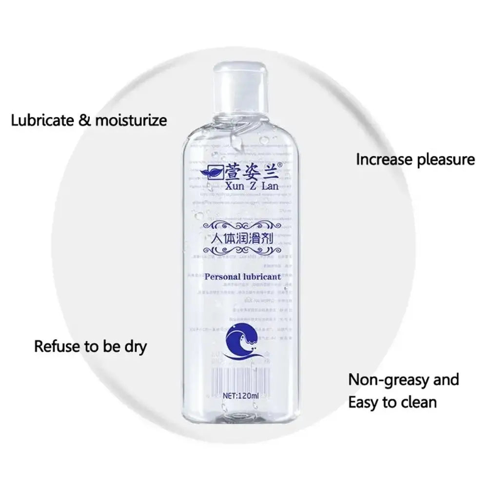 1/2/3PCS Water Based Lube (120ml), Liquid Personal Lubricant Gel, Long Lasting Sex Lube for Men Women and Couples, Safe for Toys Oasis Select