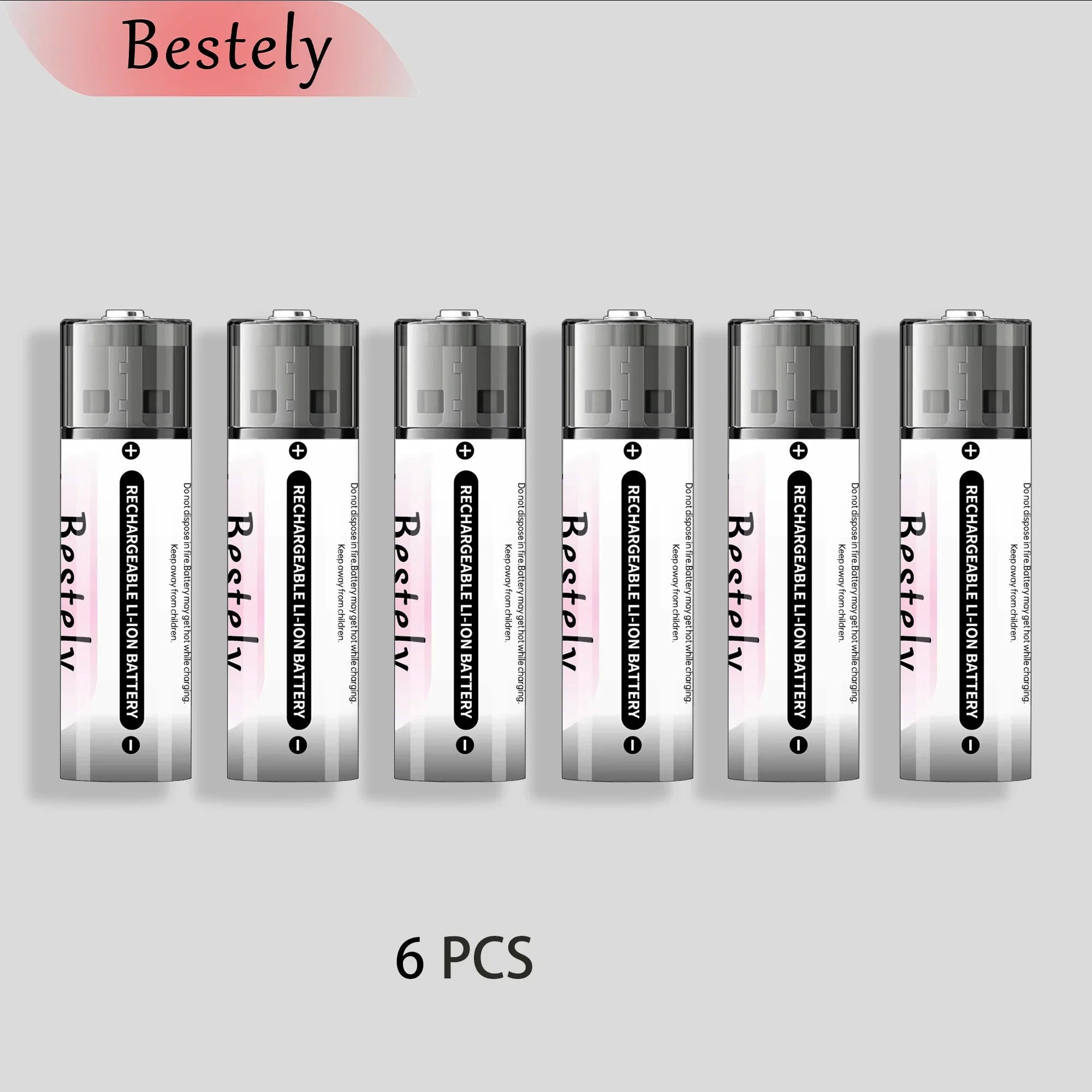 2025 New 1.5v Rechargeable Lithium AA Battery, High capacity 5800mAh USB Li-ion AA Battery,1.5h fast charging and long lasting Oasis Select 6 pcs Batteries