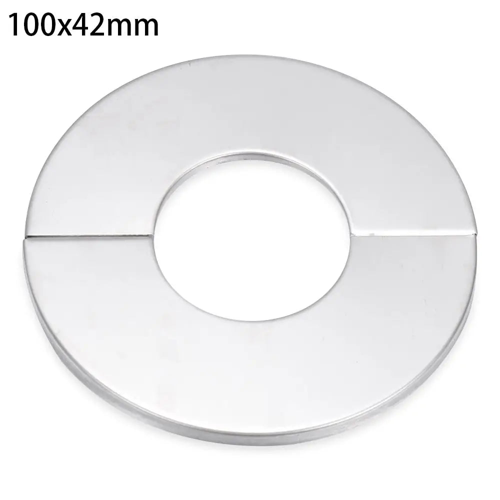 Black Stainless Steel Water Pipe Wall Covers Shower Chrome Finish