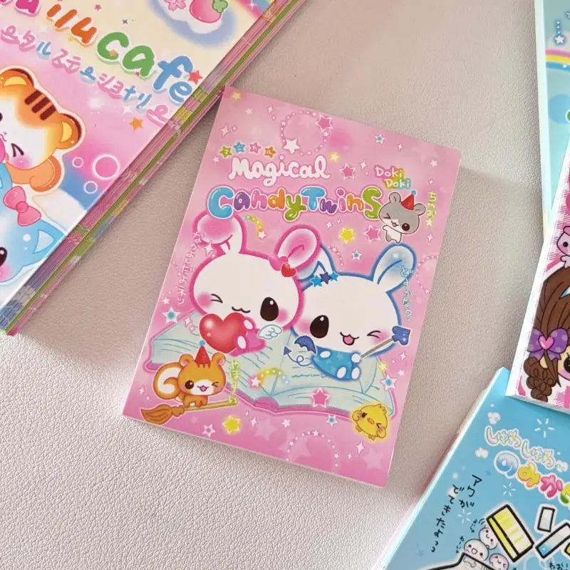 70-Sheet Retro Japanese Rabbit Memo Notepad | Kawaii Journal Pad