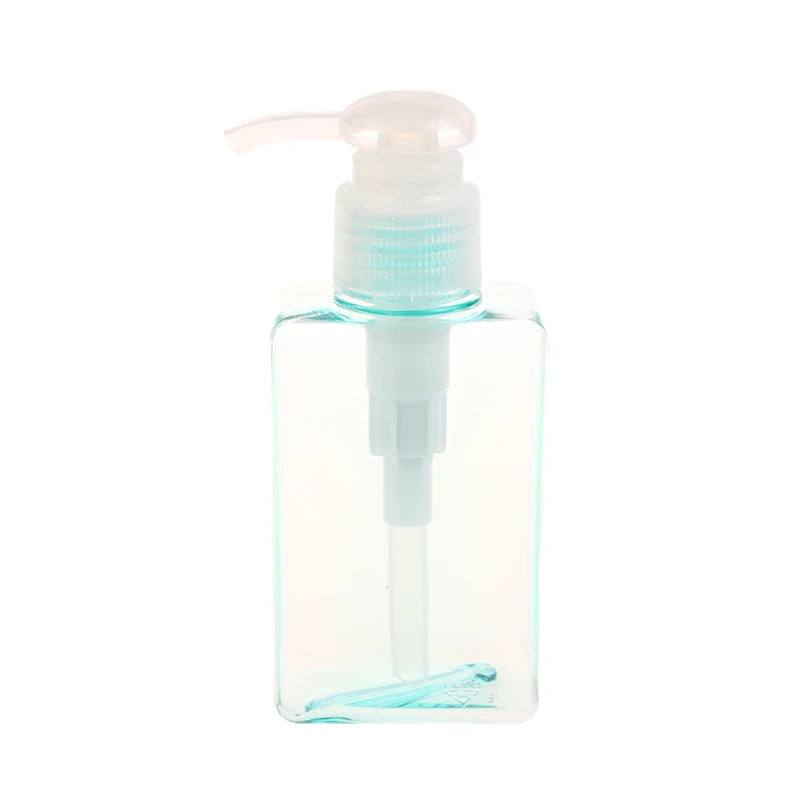 100ml Square Foaming Dispenser Bottle Portable Soap Dispensers Liquid Soap Shampoo Pump Bottles Bathroom Travel Accessories Oasis Select Light blue
