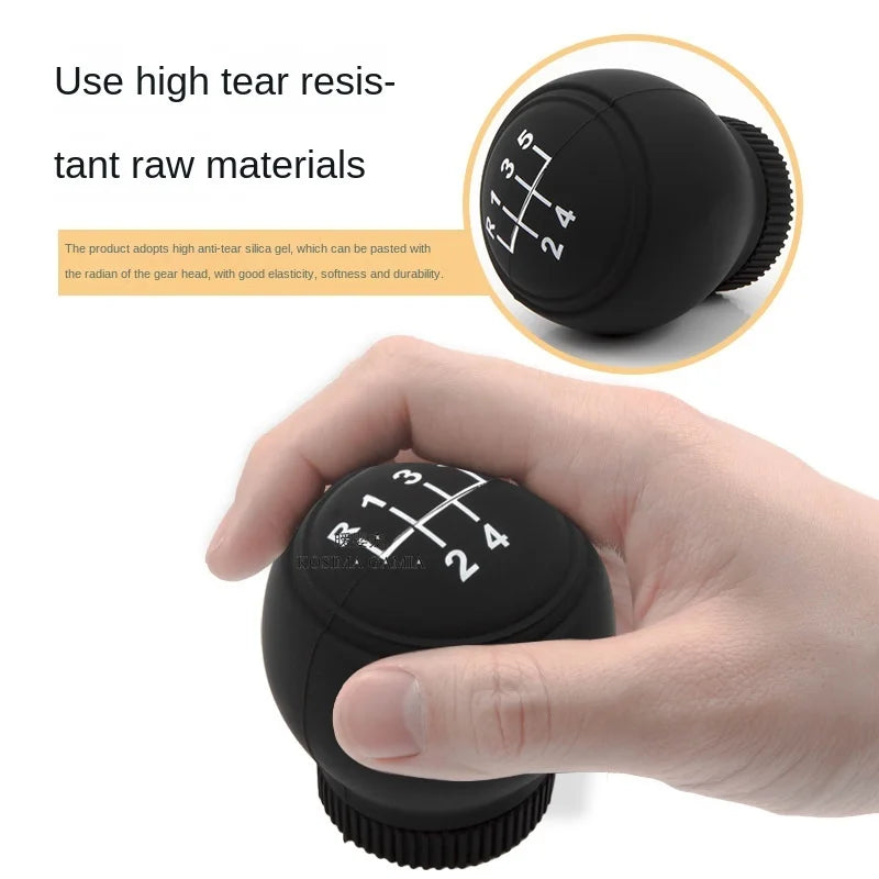 Universal Car Gear Shift Knob Silicone Cover Gear Rod Protect Case Dustproof WaterProof Lever Handle Skin Nonslip Manual Shifter Oasis Select
