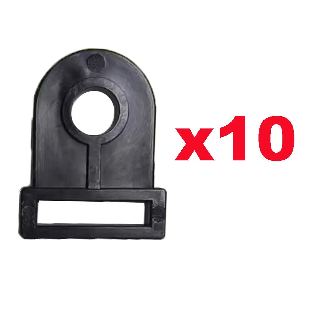 Camping Tent Legs Two Holes Ground Fixing Accessories Outdoor Camping Durable Tent Ground Fixed Clip Nail Pole Rod Feet Clamp Oasis Select 1 Eye 10 pieces