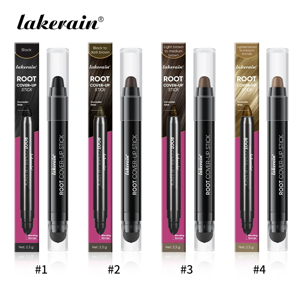Lakerain Hair Dye Pen Men Women Precise Gray Coverage Stick Smudge-Resistant Long-Lasting Makeup Smooth Application Dye Stick Oasis Select SET