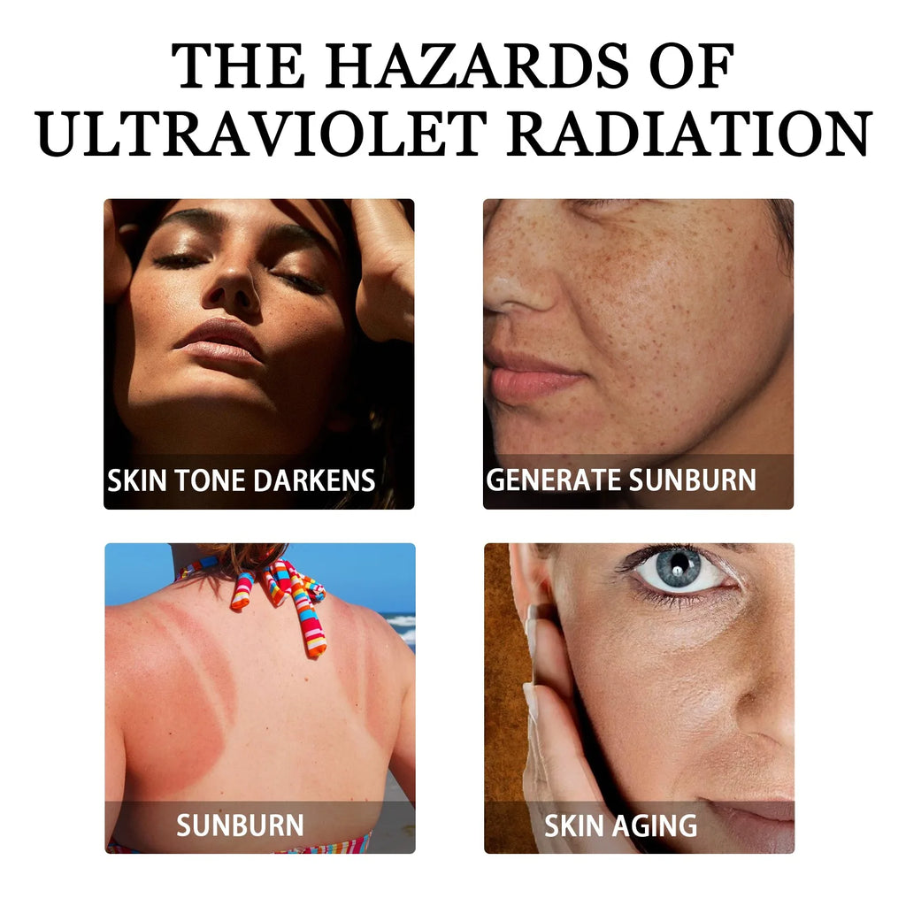 Quick Absorption SPF100 Hydrating Sunscreen Lotion Refreshing Sunscreen UV Protection Waterproof Moisturizing Concealer Heat Sun Oasis Select