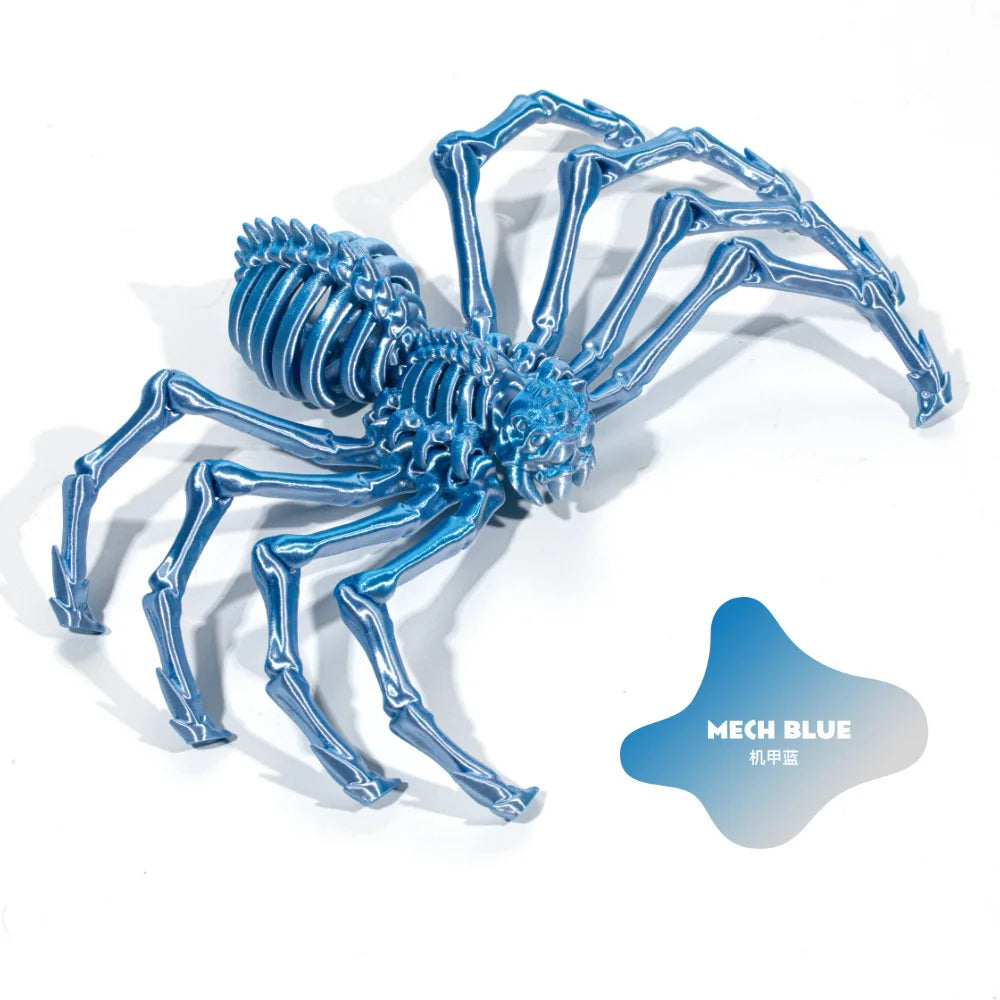 3D Printing Spider Animals Toy Realistic Colorful Spider Figurine Articulated Fidget Toy for Spider Lovers Halloween Home Decor Oasis Select Color 4 12CM