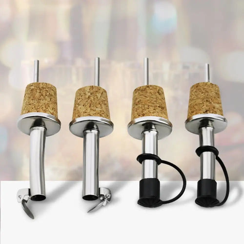 1/3pcs Bar Wooden Cork Red Stopper For Bottle Wine Olive Oil Pourer Dispenser Spout Bottle Pourer Stopper Accessories Oasis Select