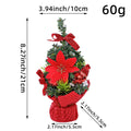 Christmas Tree 20CM Mini Set Table Decoration for Children Small Decorative Christmas Ball home decor Oasis Select K3-12A 10x21cm