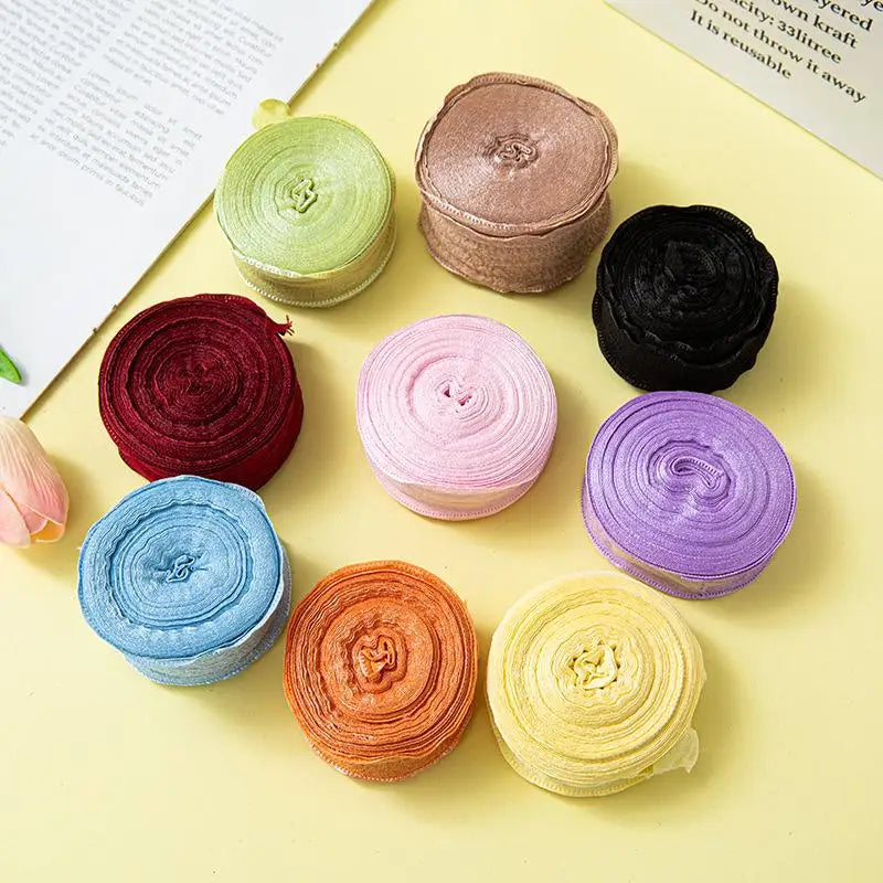 Fishtail Ruffled Linen Ribbon Roll – Weddings, Gifts & Crafts