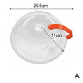 Microwave Food Cover Heat-resistant Food Splatter Guard Microwave Oven Pan Lid Plate Stove Cover Transparent Anti-Splash Cover Oasis Select Orange