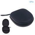 High-capacity Headset Headphone Case Earphones Shockproof Storage Box Hard Shell EVA Headphone Zipper Protective Bag Universal Oasis Select Dark gray