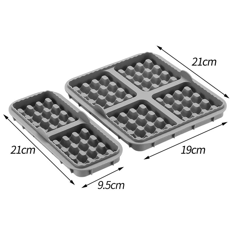 Silicone Air Fryer Biscuit & Waffle Mold Set – Non-Stick Tray Silicone Baking Mold Oasis Select grey 3