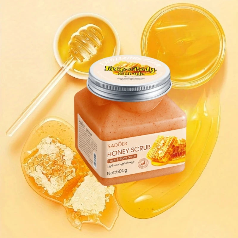 SADOER 500g Honey Extract Exfoliating Body Scrub