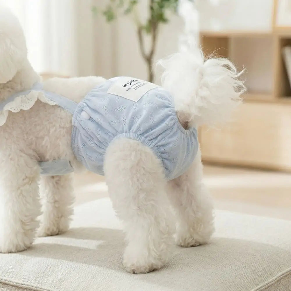 Female Dog Physiological Pants | Breathable Cotton Suspender Shorts Dog Physiological Pants Oasis Select