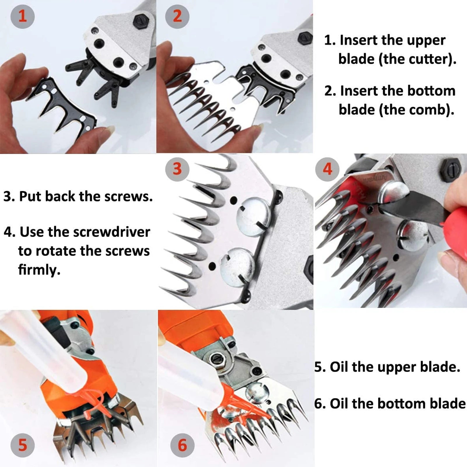Sheep Shears Blade Curved 13 Teeth Wool Clipper Comb Cutter Trimmer Accessory Set Kit Sheep Trimmer Blade Oasis Select