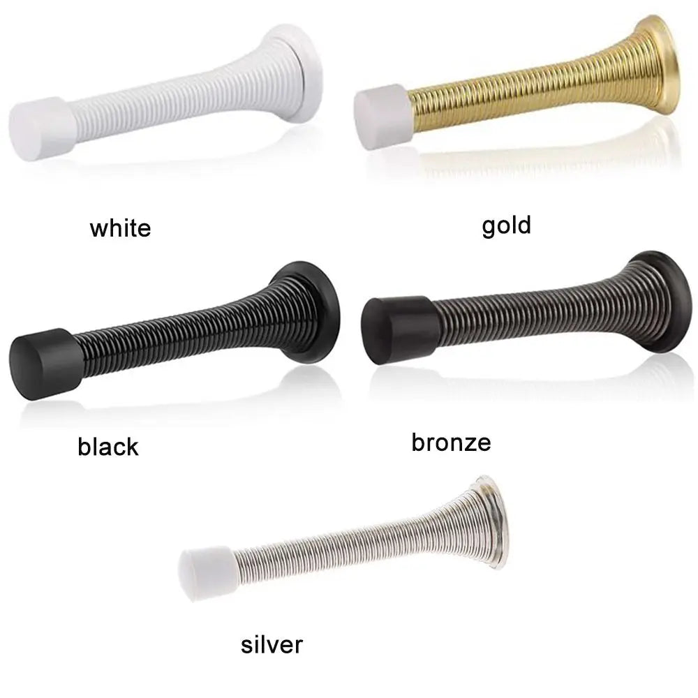 Iron Spring Door Crash Pad Door Handle Guard Stopper Anti-Collision Wall Protector Door Stopper Lock Protective Oasis Select