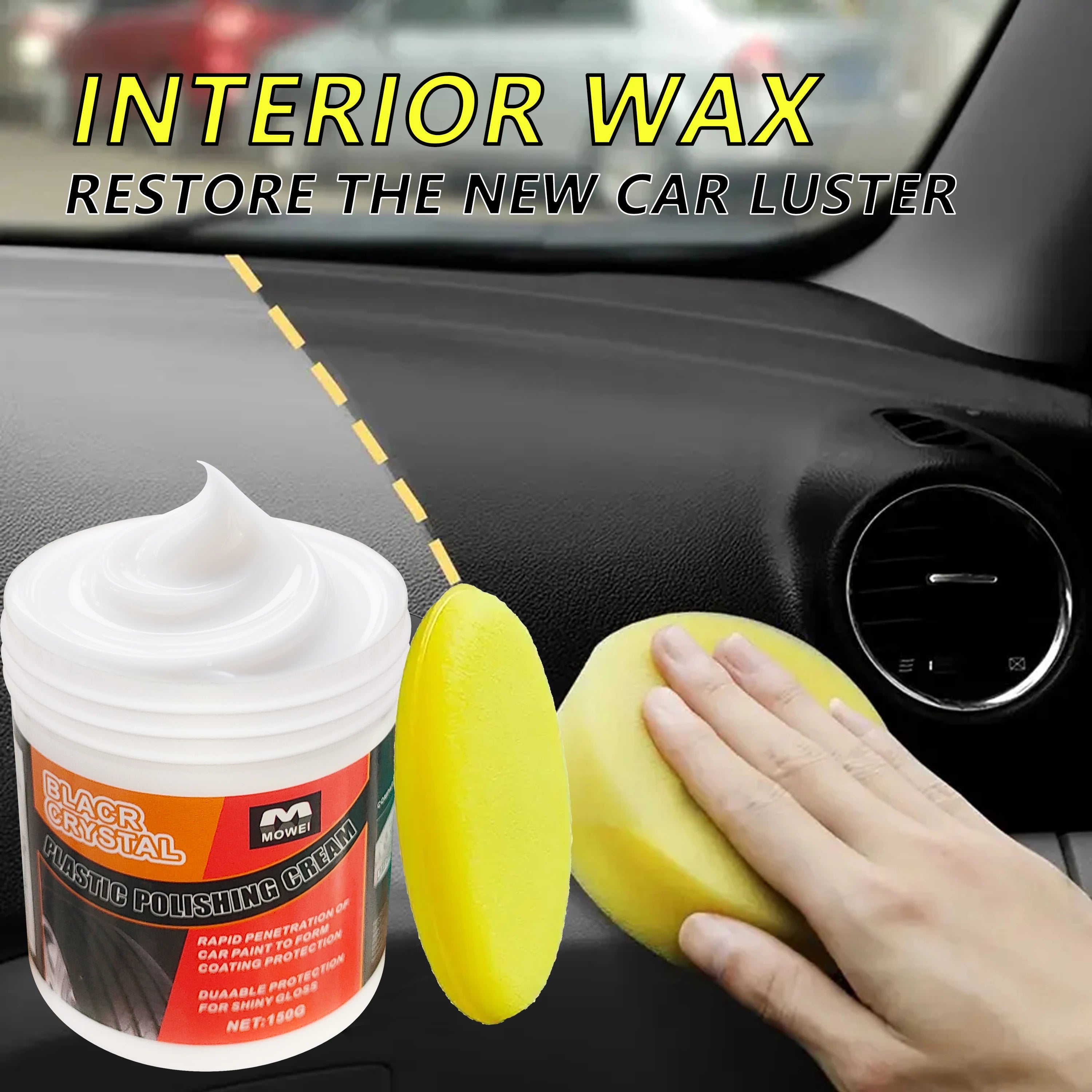 Plastic Trim Dressing Cream – Dashboard & Tire Restorer Paste